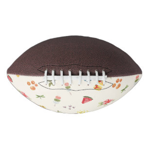 Cute Summer Watercolor: Watermelon, Dango & Sun Football