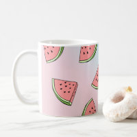 Cute summer watermelon pattern pastel pink & blue
