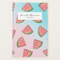 Cute summer watermelon pattern pastel pink & blue
