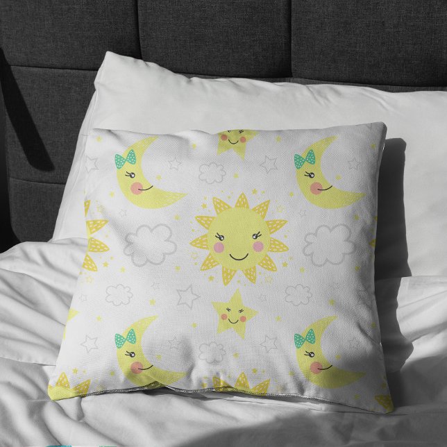 Cute Sun And Moon Cushion (Creator Uploaded)