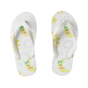 Cute Sun And Moon Kid's Jandals