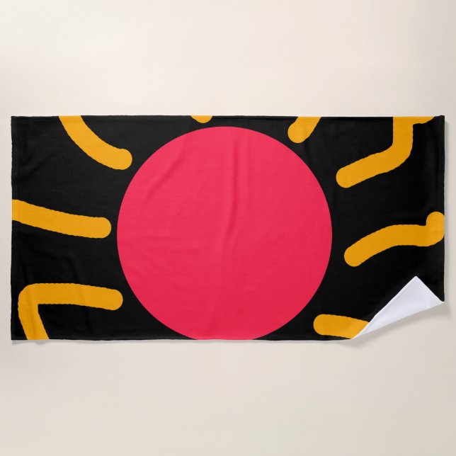 Cute sun beach towel (Front)