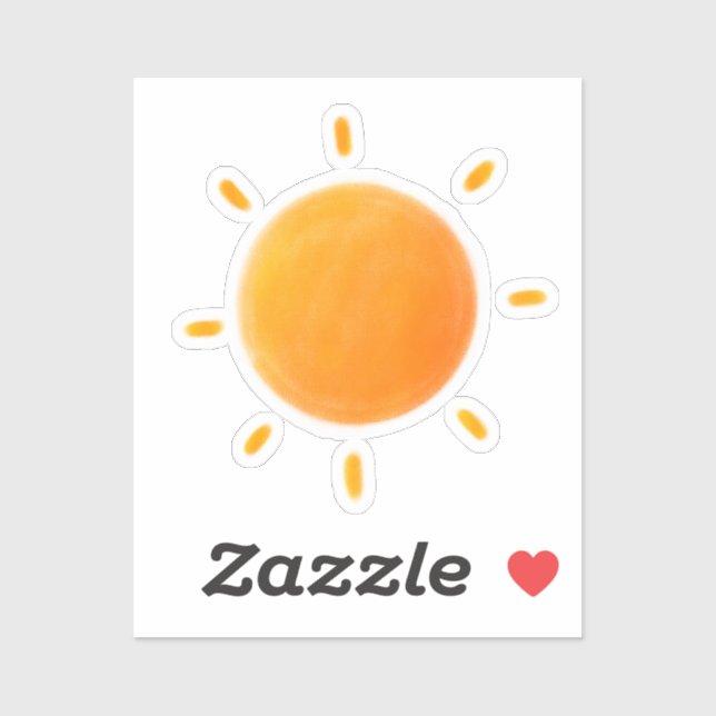 Cute sun drawing Sticker (Sheet)