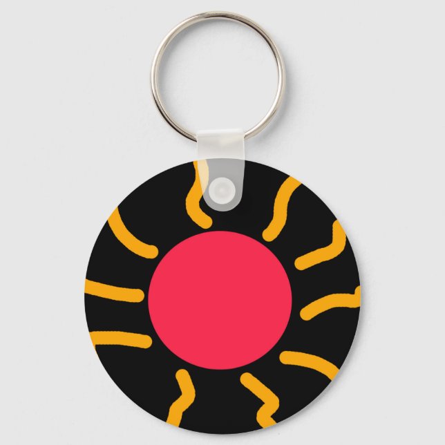 Cute sun key ring (Front)