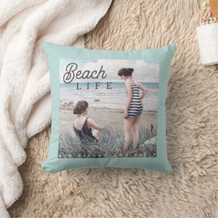 Cute Sun-Kissed and Salty Beach Life Cushion