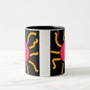Cute sun Two-Tone coffee mug