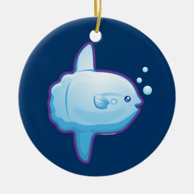 Cute Sunfish Ceramic Tree Decoration (Front)