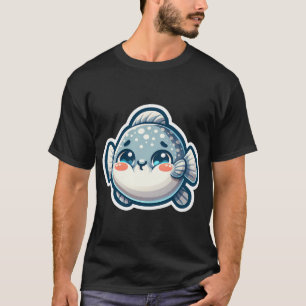 Cute Sunfish Sticker – Adorable Mola Mola Chibi T-Shirt