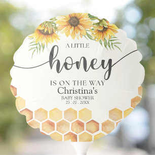 Cute Sunflower Bee Baby Shower Balloon