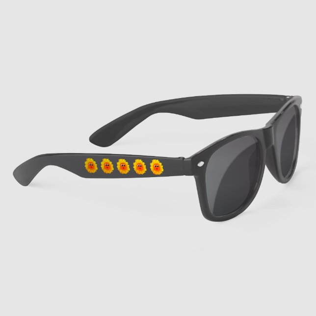 Cute Sunflower Faces 4Geena Sunglasses (Right)