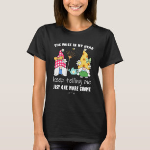 Cute Sunflower garden gnome with bees and flowers T-Shirt