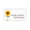 Cute Sunflower on White Custom Address