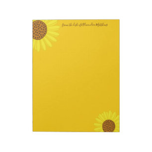 Cute Sunflowers Notepad