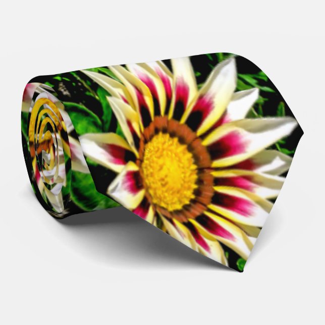 Cute Sunflowers Pattern Tie (Rolled)