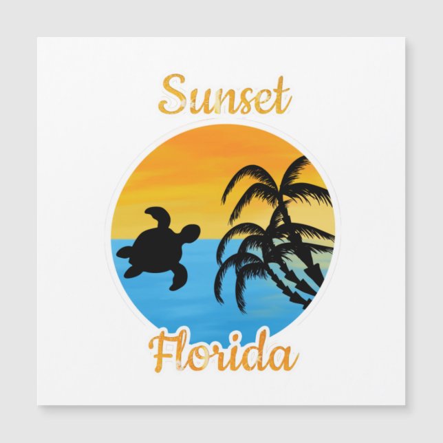 Cute Sunset in Florida    (Front)