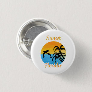 Cute Sunset in Florida 3 Cm Round Badge