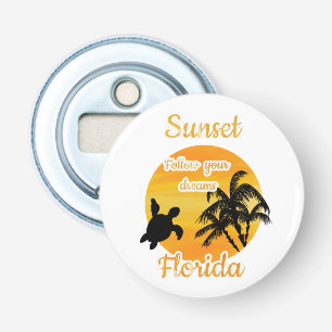 Cute Sunset in Florida Bottle Opener