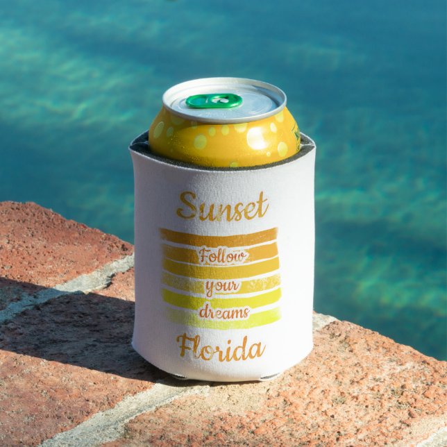 Cute Sunset in Florida   Can Cooler (In Situ Pool)