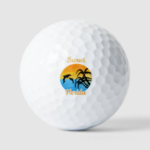 Cute Sunset in Florida Golf Balls