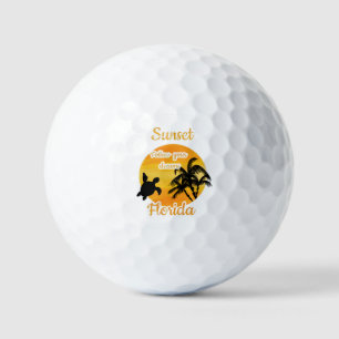 Cute Sunset in Florida Golf Balls