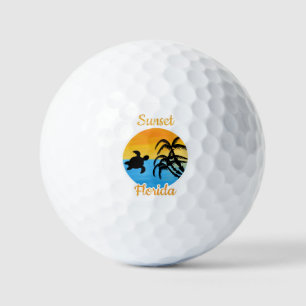 Cute Sunset in Florida Golf Balls