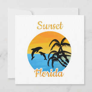 Cute Sunset in Florida Invitation