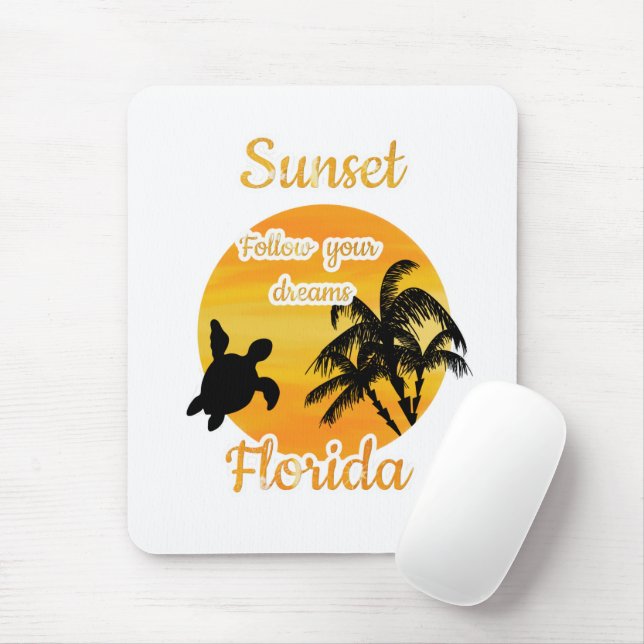 Cute Sunset in Florida   Mouse Pad (With Mouse)