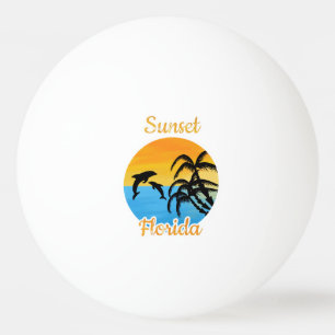 Cute Sunset in Florida  Ping Pong Ball