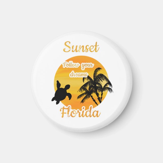 Cute Sunset in Florida  T-Shirt Magnet (Front)