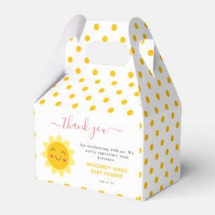 Cute Sunshine Baby Shower Favor Box