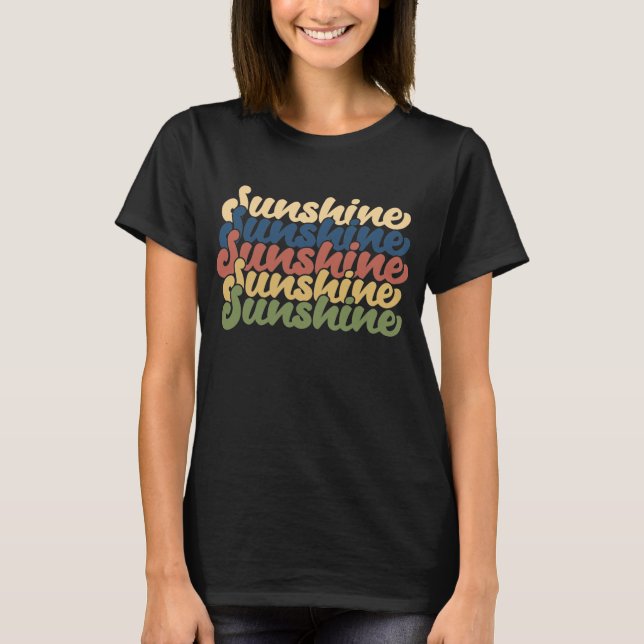 Cute Sunshine Graphic Tees - Funny Letters (Front)