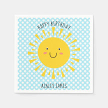 Cute Sunshine Happy Birthday Party