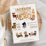 Cute Superhero Animals Kids Birthday Invitation<br><div class="desc">Cute Superhero Animals Kids Birthday Invitation</div>