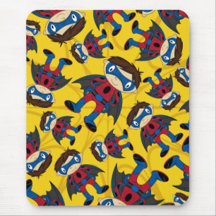 Cute Superhero Boy Pattern Mouse Pad