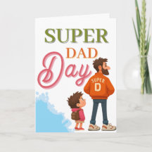 Cute Superhero Father's Day | Super Dad Greeting