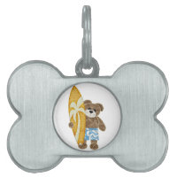 Cute surfer teddy bear