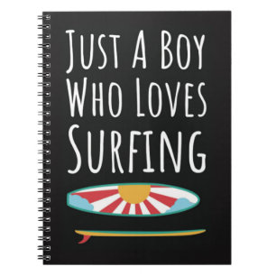 Cute Surfing Gifts For Baby Boys Surfer Kids Notebook