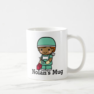 Cute Surgeon in Scrubs with Scalpel Coffee Mug