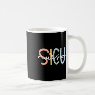 Cute Surgical Icu Nurse Sicu Team Co. Women's Blac Coffee Mug