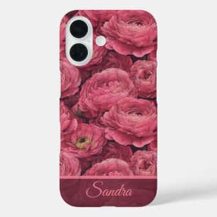 Cute Surprise Birthday Ranunculus Name iPhone 16 Case