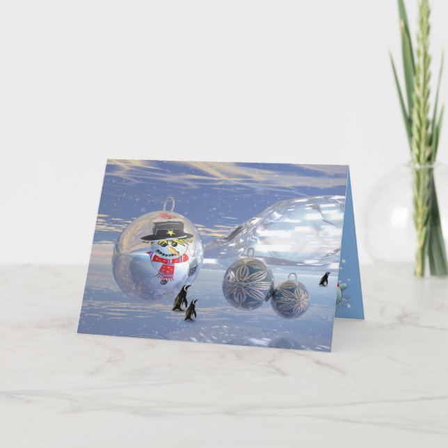 Cute surrealistic Christmas card (Front)