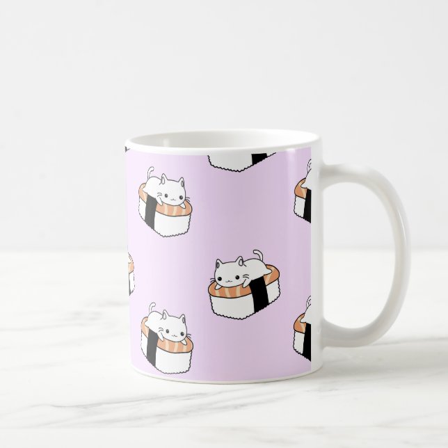 Cute Sushi Cat Coffee Mug (Right)