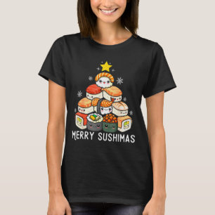Cute Sushi Christmas Tree Fast For Food Lover Men T-Shirt