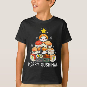 Cute Sushi Christmas Tree Fast For Food Lover Men T-Shirt