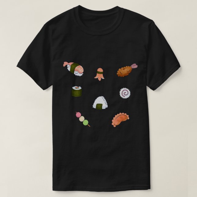 Cute Sushi Collection  T-Shirt (Design Front)