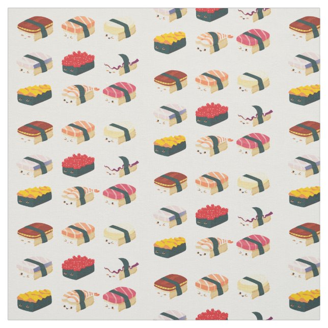 Cute Sushi Fabric (Swatch)