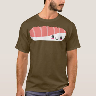 Cute Sushi Face Nigiri Maki Salmon Sashimi Japan F T-Shirt