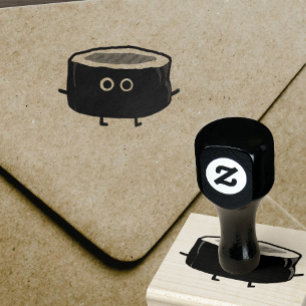 Cute Sushi Kawaii Sushi Roll Rubber Stamp