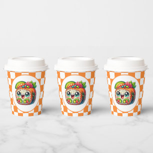 Cute sushi lovers party  paper cups