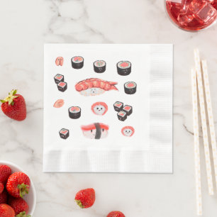 Cute Sushi Party Napkin